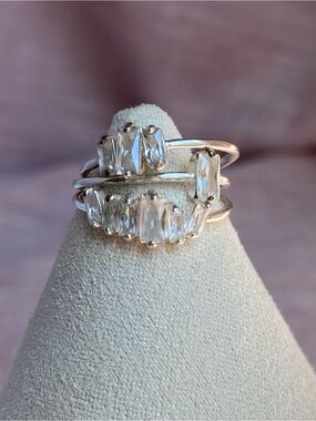 Gorjana Crystal Stacking Ring Set